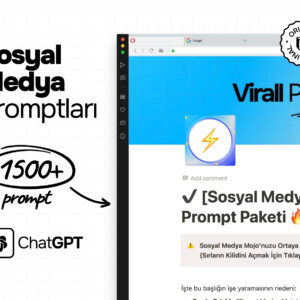 1500+ Sosyal Medya Promptları